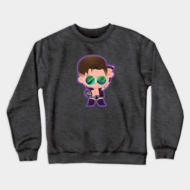 Game Streamer Wrestler Crewneck Sweatshirt by PomPomPomelette